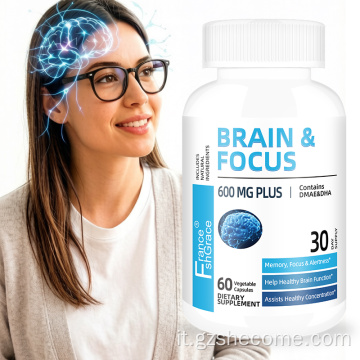 Shecome Brain Focus Capsule Supporto per la concentrazione della memoria